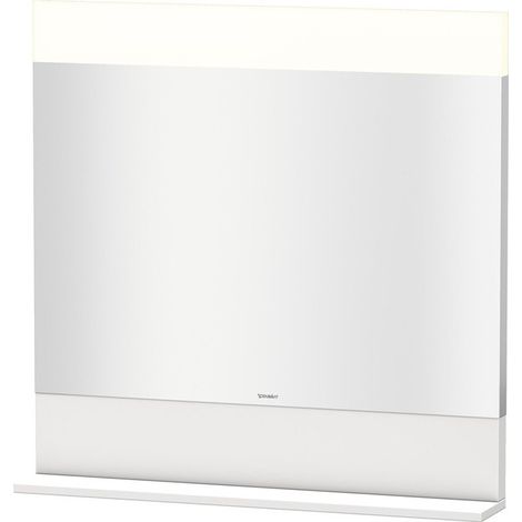 Miroir DuravitVEROavec éclairage et étagère 800x800x142mm blanc brillant
