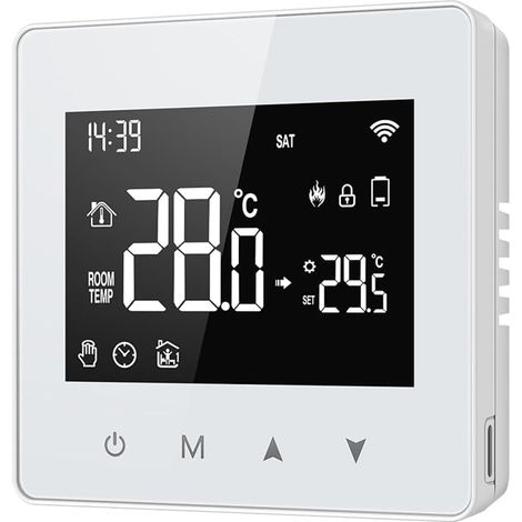 Programmable Thermostat Zigbee Battery Powered Oven Wall Thermostat with LCD Display Control (1/5)