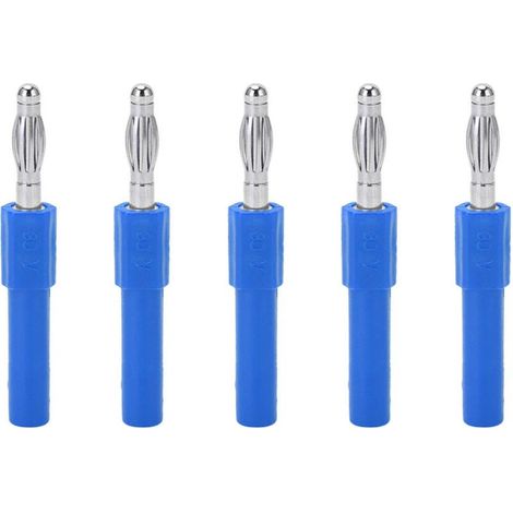 Adaptateur Fiche Banane - 4 mm Mâle vers 2 mm Femelle - Pour Multimètres et Instruments Industriels - 30 V AC / 60 V DC - 36 A - Lot de 5 (1/5)
