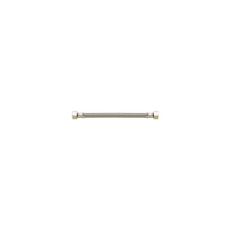 Flexible Tressé Inox STANDARD - Sanitaire - Ø8mm avec joint - Femelle Femelle 20x27 - 500mm
