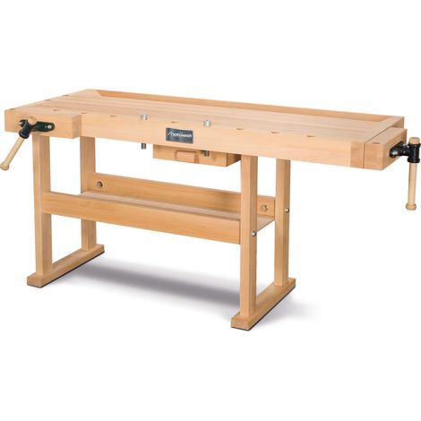 Holzkraft Hobelbank HB 1601 Holz massiv geölt (1/2)