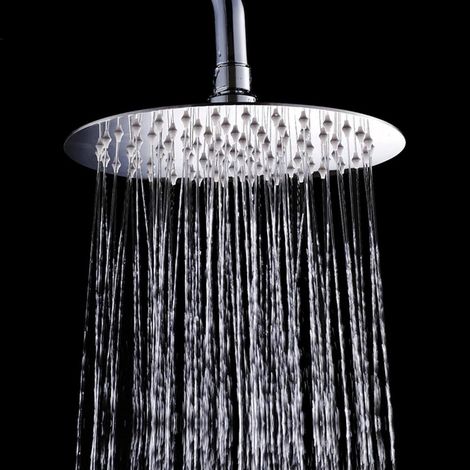 Runder Duschkopf (20 cm) aus Edelstahl 304 – Wassersparend (1/4)
