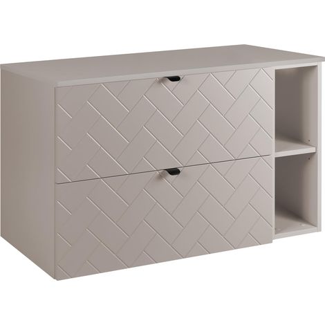Mobile da bagno, Cashmere, 100 x 57 x 46 cm, Maniglie Nere (1/5)