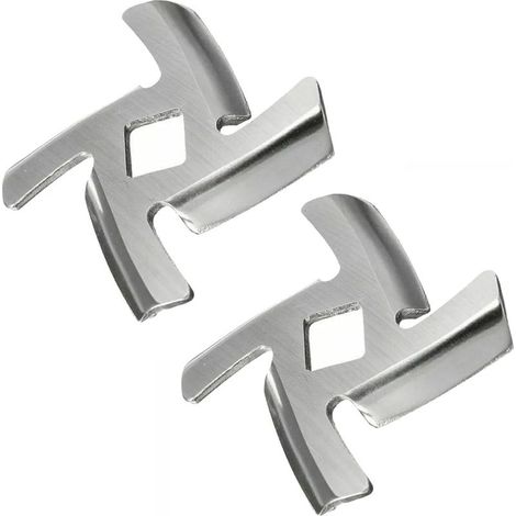 Stainless Steel Meat Mincer Blade, Blade for Meat Grinder, Blade for Porkert Number 5 for Meat Mincers, Replacement of Professional Meat Mincer (Silver/2 Pieces) (1/5)