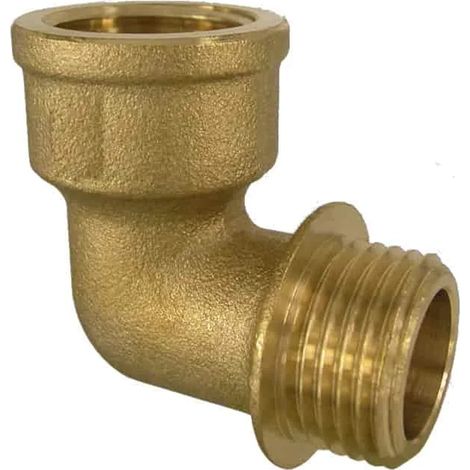 Coude Laiton 90 Degrés 1 Pouce, Raccord Fileté Plomberie