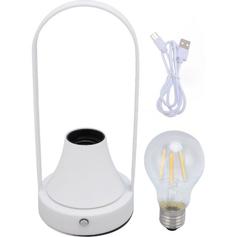 Lampe de chevet sans fil tactile rechargeable luminaire table de nuit tamisable chaleureux avec ampoule LED sur batterie pour maison (1/5)