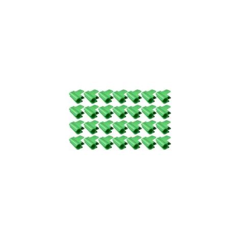 Lot de 40 clips pour serre de jardin,clips pour tube d'ombrage de jardin pour support saisonnier des plantes, filet à oiseaux, filet de jardin, accessoires en tissu d'ombrage (11 mm) (1/5)
