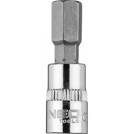 Embout hexagonal H8 sur douille 1/4", court, 37 mm (1/5)