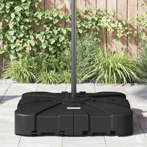 Parasol déporté noir – Grand ombrage sans mât central pour terrasse, jardin et extérieur, protection UV (1/5)