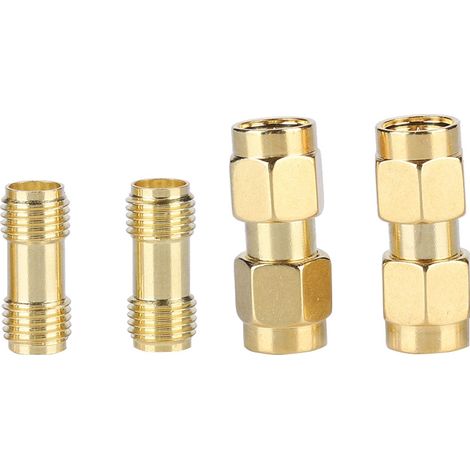 Adaptateur coaxial RF : 2 connecteurs SMA mâle vers SMA mâle, 2 connecteurs SMA femelle vers SMA femelle