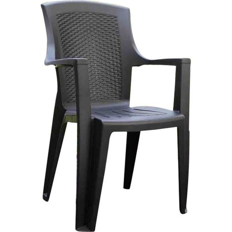 Poltrona da Giardino Eden Antracite 60 CMX62X89H. Peso 4,2 kg (1/2)