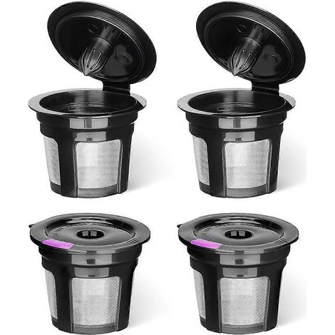 Capsules K réutilisables pour cafetières K Mini, K Elite, K Classic, K Compact, K Latte, K Select et toutes les cafetières 2.0 et 1.0 (lot de 4). (1/5)