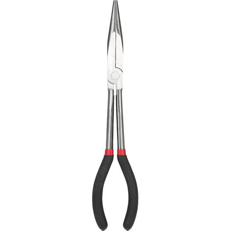 Pince A Bec Long - 180 Mm - Acier Trempé - Poignée Ergonomique Antidérapante - Pour Espaces Exigus - 1 Pièce (1/5)