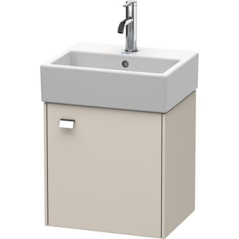 Support de lavabo BRIOSO 442x434x339mm gris clair avec touches taupe (1/2)