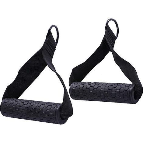 Set aus 2 elastischen Seilspannern mit wabenförmigen, rautenförmigen Griffen (1/5)