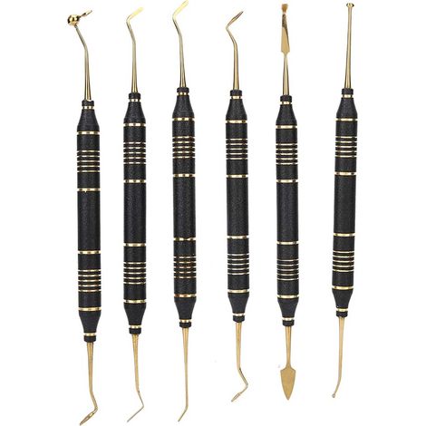 6 pièces Spatule à Résine Composite Dentaire pour Obturation et Instrumentation (1/5)