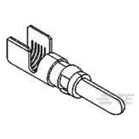 TE Connectivity 213845-4 Cosse cylindrique mâle Contact mâle 1 pc(s) D923881 (1/2)