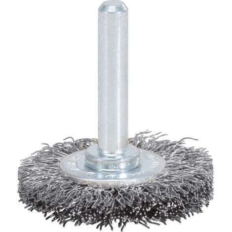 Brosses circulaires acier torsadé 0,3mm, Ø 30mm (1/2)
