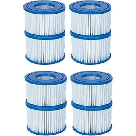 Cartouches filtrantes réutilisables de type VI pour spas Lay-Z-Spa, SaluSpa et Intex (lot de 4)-AquaForge (1/5)