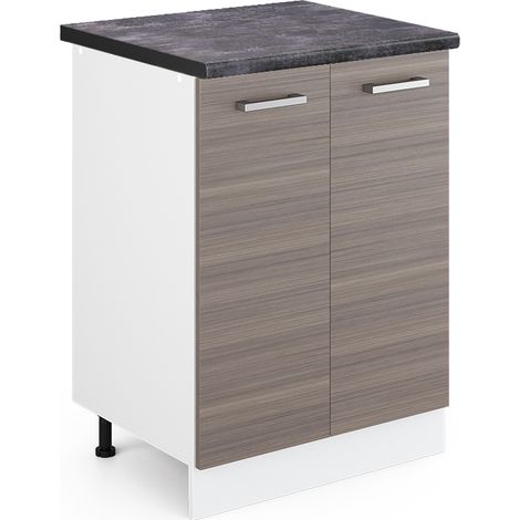 Mobiletto base cucina R-Line, Grigio, 60 cm , PL Antracite, Vicco