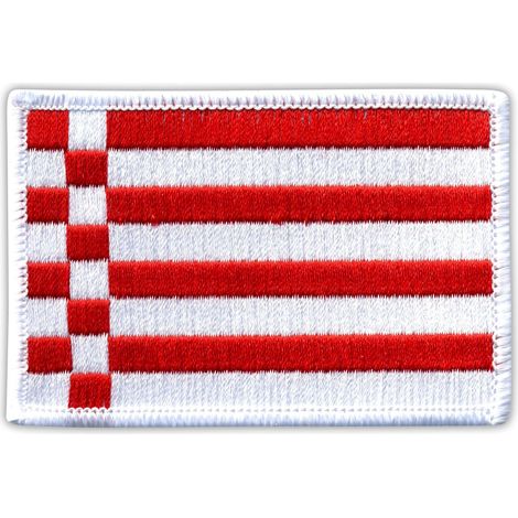 Aufnäher mit der Flagge von Bremen – Magnetische Rückseite – Gestickter Aufnäher/Abzeichen/Emblem
