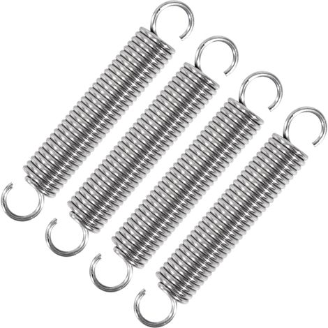 Traction Spring 70 mm Tension Springs with Hooks Stainless Steel Spring Wire Diameter 1.6 mm Outer Diameter 12 mm Force 6.4 kg 4 Pieces (1/5)