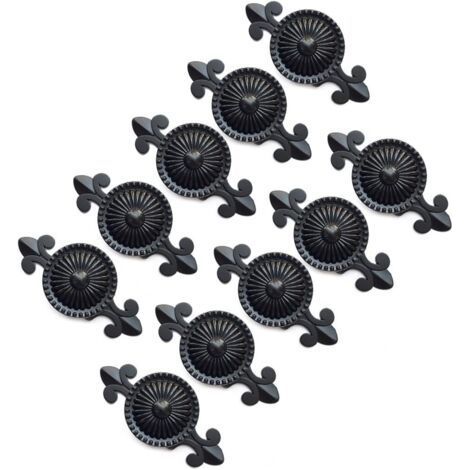 10 pcs (Black) Cabinet Handle Cabinet Knobs Furniture Knobs Drawer Knobs Furniture Handles, Knob for Cabinet, Drawer (1/5)
