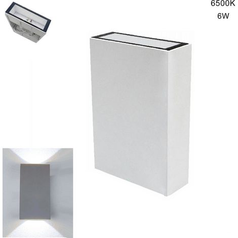 APPLIQUE LED 6W APPLIQUE IP65 MODERNE DOUBLE LUMIÈRE FROIDE 6500K 20299 (1/2)