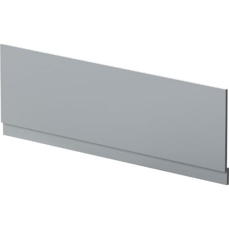 Nuie Satin Grey 1700mm Bath Front Panel with Plinth - MOF277 (1/3)