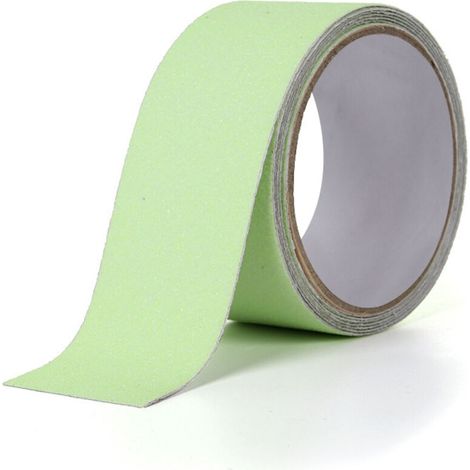 5 m x 5 cm im Dunkeln leuchtendes PVC-Antirutschband für Treppen, Stufen, Böden, Sicherheitsdekoration - Crezuo