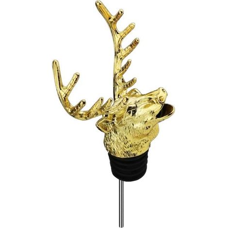 Aérateur Unique De Bouchons De Bouteille De Tête De Cerf En Métal Pour L'aérateur De Bar (1/4)