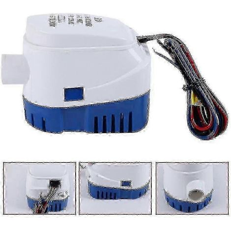 Pompe de cale automatique submersible pour bateau, 12V/24V double tension, système d'évacuation d'eau marine 1100GPH/750GPH (1/5)