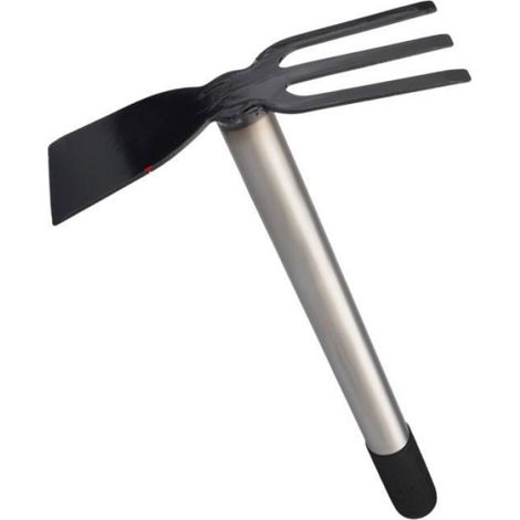 Houe à deux extrémités - - Antirouille - Poignée ergonomique BINETTE (1/4)