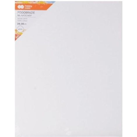 Lienzo de algod贸n de 24x30 cm, color blanco alegre.