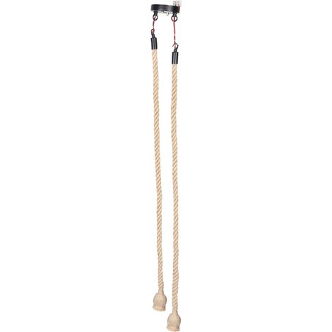 Suspension décorative vintage E27 en corde de chanvre, lustre suspendu pour bar et maison, 85V-265V (1/5)