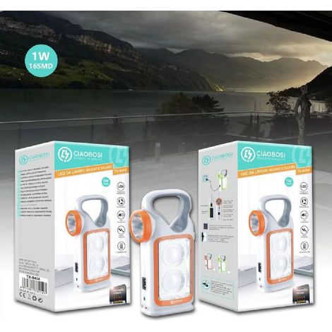 Linq - Lampada Luce Emergenza Batterie Ricaricabile 1w Torcia Led Carica Solare Tx-8414 - (1/5)