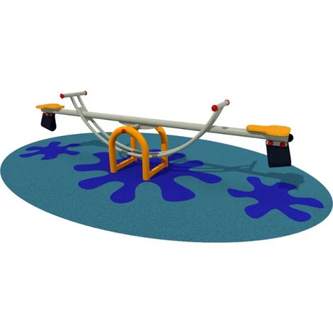 Bilico Galaxy 1081 Giochipark in acciaio zincato H 68cm area impatto 12mq