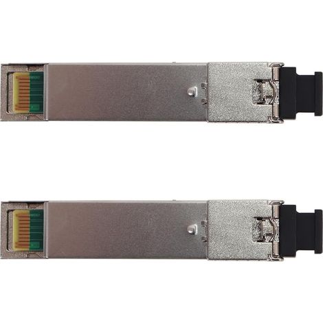 Lot de 2 modules émetteurs-récepteurs SFP SC BIDI monomodes 1,25 Gbit/s - Portée de 3 km (émission 1550 nm/réception 1310 nm) avec WDM (1/5)