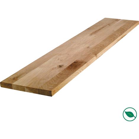 Forestea – Tablette chêne massif lamellé collé 1200 x 200 x 18 mm – Label PEFC 75% – Pour bois dur et teck – Livraison rapide (1/5)
