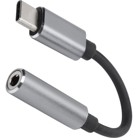 Adaptateur USB-C vers Jack 3.5mm Femelle pour Écouteurs et Casque Audio (1/5)
