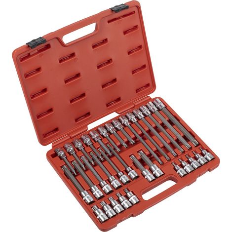 Sealey AK2194 Premier TRX-Star Socket Bit Set 1/2""Sq Drive 32pc