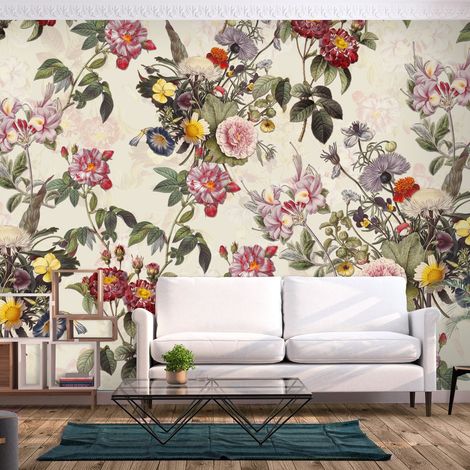 Papier peint adhésif Sunny Meadow - 294 x 210 cm (1/4)