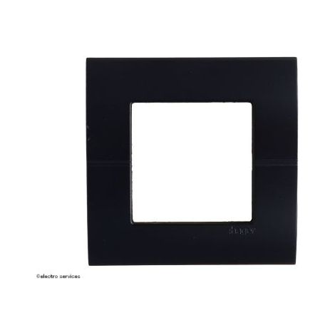 Plaque 2 modules Systo Hager Finition: Noir