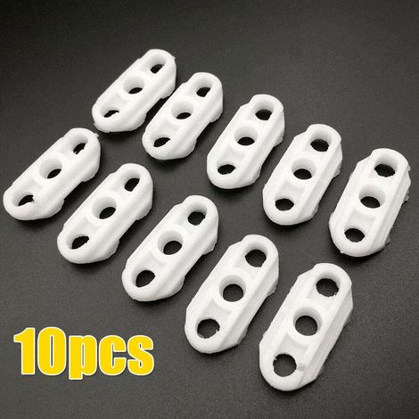 10 clips de guide de régulateur de vitre en polypropylène blanc, professionnels pour Cadillac Fleetwood Deville Chevy, accessoires automobiles, sans batterie (1/4)