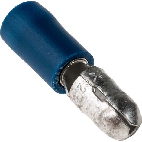 Cosse cylindrique à sertir RS PRO Isolé Mâle, Bleu 14AWG 2.5mm² 16AWG 1.5mm² Non-Enveloppé