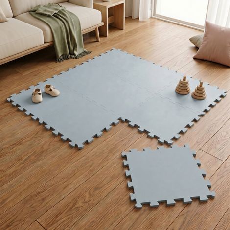 9 Pezzi Tappeto Gioco Bambini - 30x30 Tappetti Giochi Neonati - Tappeto di Gomma