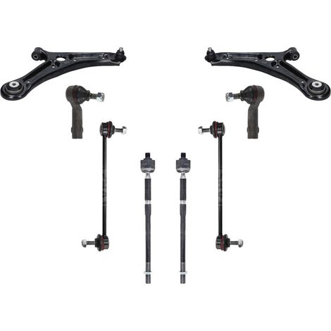 KIT BRACCIO OSCILLANTE 8 PEZZI COMPATIBILE CON FORD ECOSPORT 1.5 Ti 10.2013 - / Kit Sospensione Completo OE/OEM / Bracci Oscillanti + Testine Sterzo / Sostituzione Diretta OEM