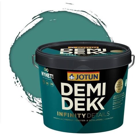 Peinture Bois - DEMIDEKK INFINITY DETAILS - Lasure Opaque Satinée - RAL 6033 - 3L (1/2)