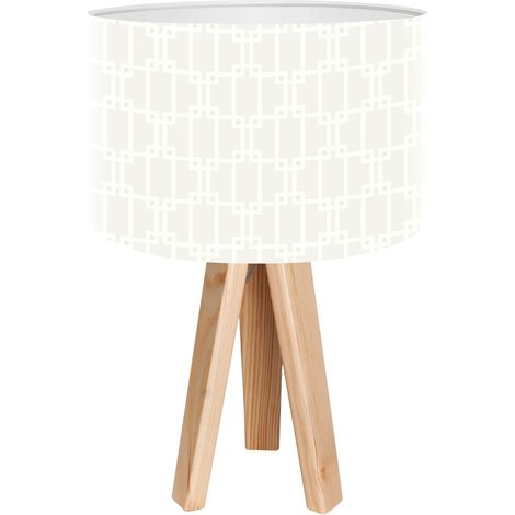Lampe de chevet stamps foto-195 - Bois clair, beige (1/3)