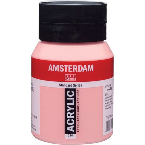 Peinture Acrylique - Rose de Venise - 316 - Amsterdam - Pot de 500ml (1/2)